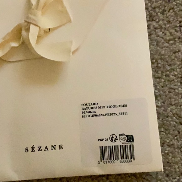 Sezane Scarf-Striped NWT - Picture 5 of 9